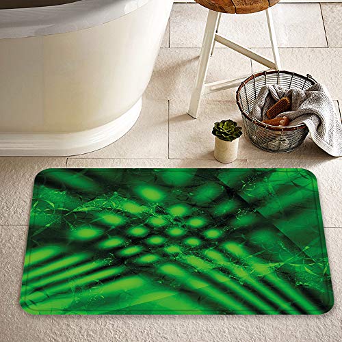 Alfombrillas de baño de Microfibra Alfombrillas de baño absorbentes,Lime Green, Psychedelic Abstract Blurry Shade For,Alfombrillas de baño Lavables Alfombrilla de baño de Goma Antideslizante 60x100 cm