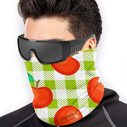 alice-shop Pasamontañas de media cara sin costuras Tartan Plaid y Red s Microfiber Neck Warmer Boca Cover