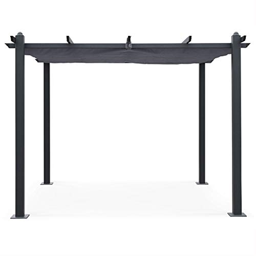 Alice's Garden - Pergola, Aluminio, Gris, 3x3 m