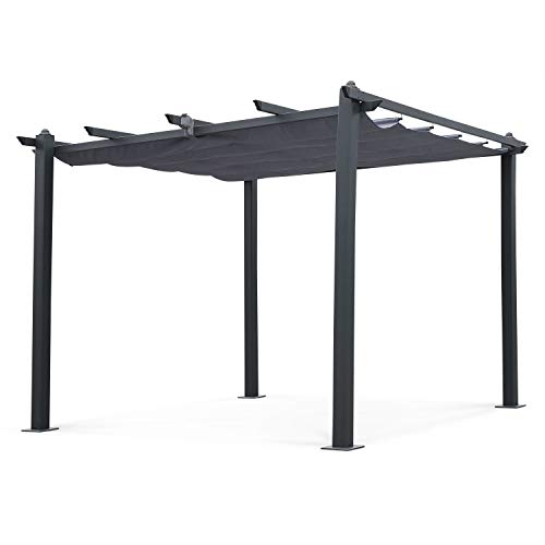 Alice's Garden - Pergola, Aluminio, Gris, 3x3 m