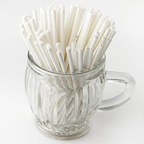 Alimagic Palo de Papel, Cake Pops, 20 unids Palitos Palos de Piruleta de Paper Lollipop Sticks Cake Pop Sticks para la Fiesta de cumpleaños DIY Craft Project (20 Rama-3.5 * 100mm)