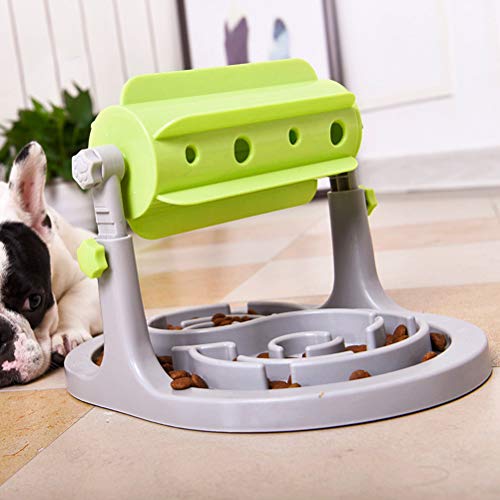 Alimentador para mascotas Dispensador automático de alimentos Sarplle Roller de alimentos Interactivo para perros Comida para gatos Rompecabezas Juguetes para gatos y perros Alimentos secos, golosinas