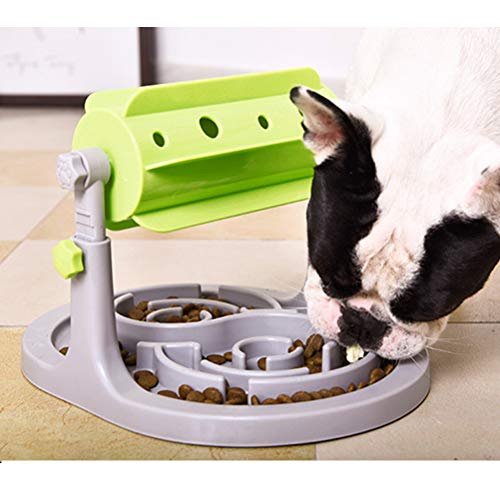 Alimentador para mascotas Dispensador automático de alimentos Sarplle Roller de alimentos Interactivo para perros Comida para gatos Rompecabezas Juguetes para gatos y perros Alimentos secos, golosinas