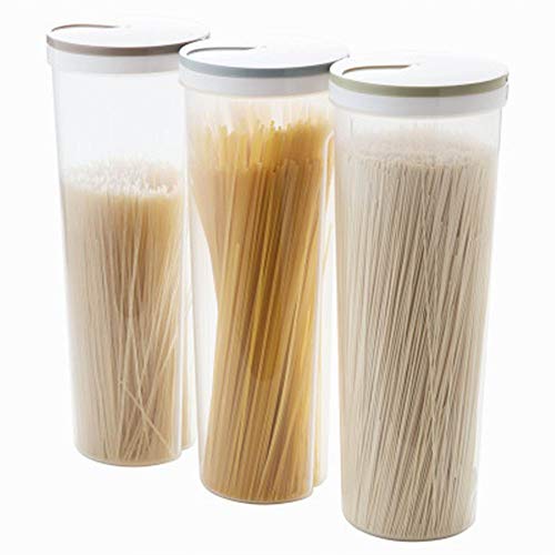 Alivier Contenedor de Alimentos de plástico Fideos de Cocina Caja de Almacenamiento de Pasta para Espaguetis Palillos multifunción Portacontenedores