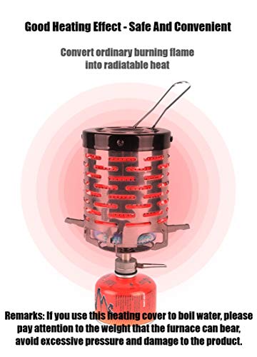 ALIXIN-Estufa de Camping portátil Mini Estufa de Calentamiento de Carpa,Adaptador de Calentador de Estufa para mochilero al Aire Libre Senderismo Viajar BBQ y Estufa de Gas butano Quemador Pesca.