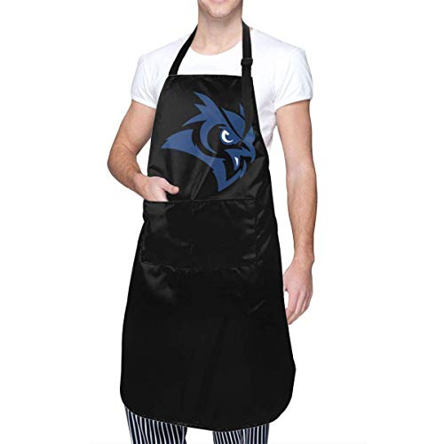 AllenPrint Kitchen Apron,Delantal del Cocinero De La Universidad del Arroz, Delantales Divertidos De La Cocina del Hogar De La Impresión para Cocinar El BBQ De La Hornada,70x84cm