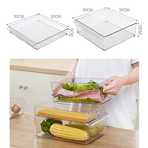 Almacenamiento De Alimentos Contenedores,Cocina Refrigerador Gabinete Despensa Almacenamiento Organizador Caso Caja Bin Para Frutas Verduras Carne Pescado Yogur Bocadillos Pasta Yogur, Mantener Fresco