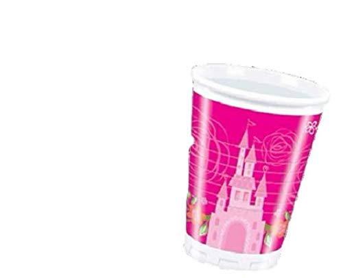 ALMACENESADAN 2608; Pack cumpleaños Disney Princesas; Compuesto por 20 Vasos y 20 servilletas; Ideal para Fiestas y cumpleaños