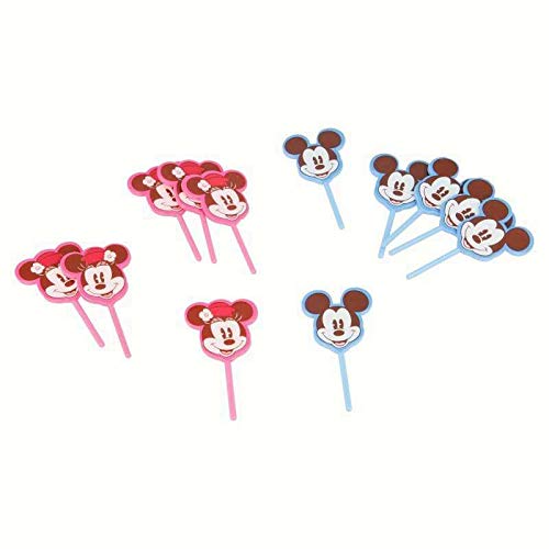 ALMACENESADAN 9961, Pack Bakery Disney Mickey Mouse. Compuesto por 60 cápsulas para Cupcakes Mickey Mouse y 12 Topper para Cupcakes Mickey Mouse