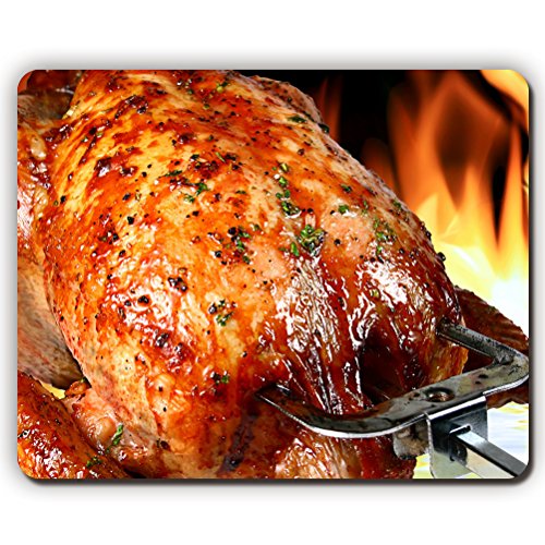 Alta calidad mouse pad, crujiente de pollo a la parrilla, Frito Juego oficina alfombrilla de ratón tamaño: 260 x 210 x 3 mm (10,2 x 8,2 cm)