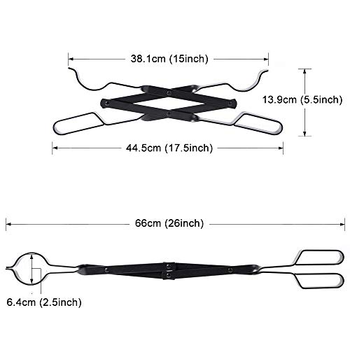 Amagabeli 66cm Tenazas lumbre Pinzas para Chimenea Horno de Leña para Hoguera Grill Camping Herramienta Accesorios De Chimenea Pinzas pinzas para chimenea horno de leña para hoguera de herramienta