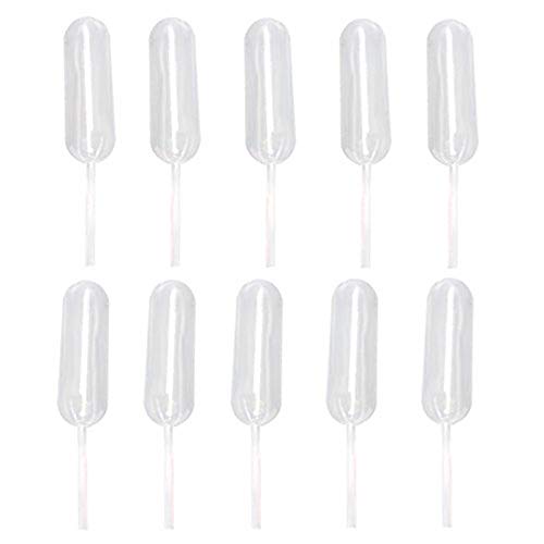 Amaoma 50 Piezas 4 ml Pipetas de Transferencia de Plástico,Cupcake de Plástico Transparente Transfer Droppers Pipetas para Dulces de Chocolate Cupcakes Candy Moldes Aceites Esenciales