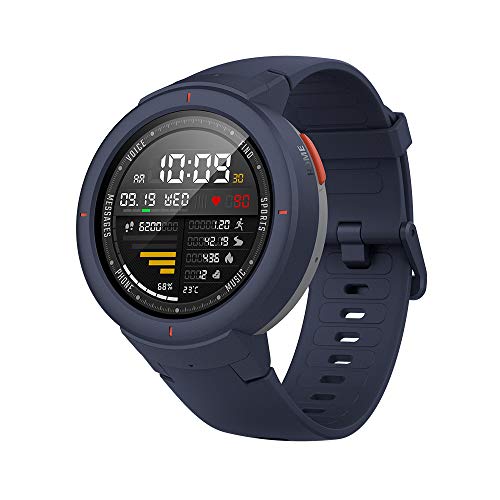 Amazfit Verge- Smartwatch Multisport con Alexa integrada, Bisel de cerámica pulida, Cristal de zafiro 2.5D, Resistente al agua hasta 50 metros, VO2 max, hasta 5 días de batería