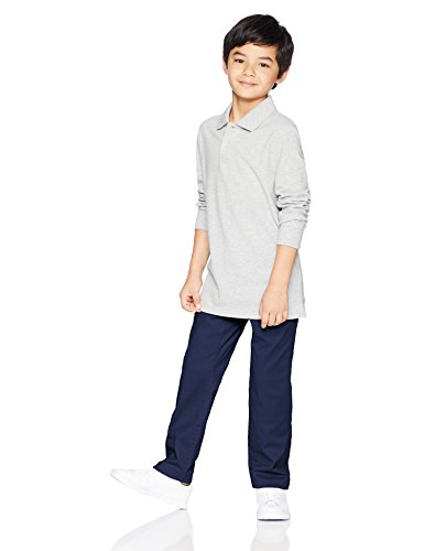 Amazon Essentials Straight Leg Flat Front Uniform Chino Pant pants, Azul marino, 10(H)