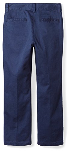 Amazon Essentials Straight Leg Flat Front Uniform Chino Pant pants, Azul marino, 10(H)