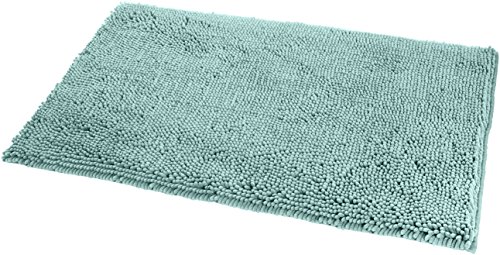 AmazonBasics - Alfombrilla de baño, antideslizante, de microfibra, 0,53 x 0,86 m, Verde espuma de mar