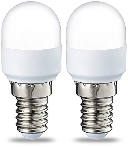 AmazonBasics Bombilla LED T25 E14, 1.7 W (equivalente a 15W), Blanco Cálido, 2 unidades