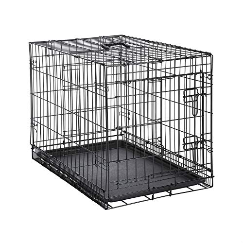 AmazonBasics - Jaula para perros plegable, de metal, una puerta, 76 cm