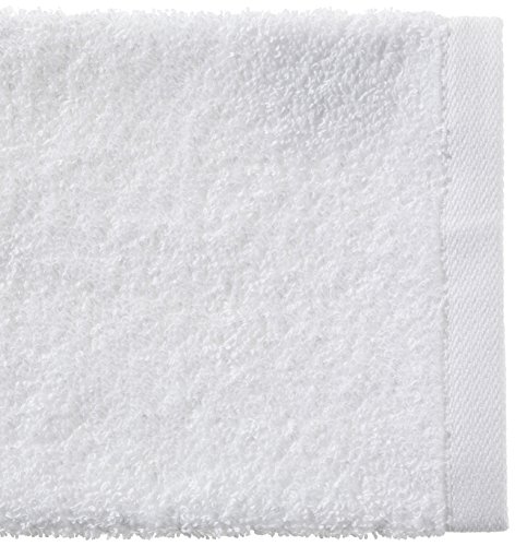 AmazonBasics - Paños de algodón (30,5 x 30,5 cm), pack de 12 - Blanco