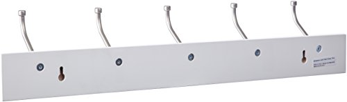 AmazonBasics - Perchero de montaje en pared, blanco