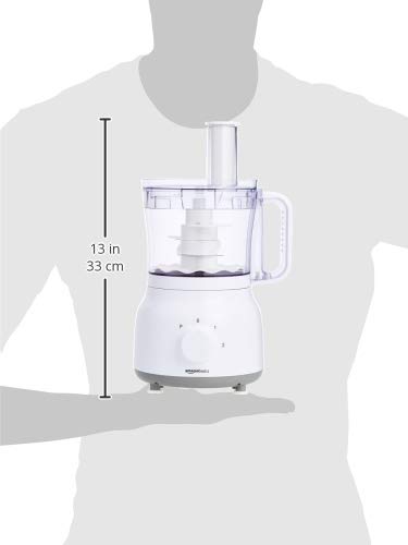 AmazonBasics - Robot multifunción y licuadora, 600 W, bol de mezcla de 2,4 l y jarra de licuadora de 1,25 l