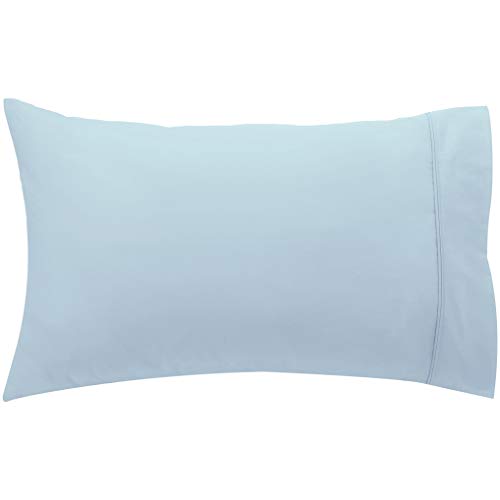 AmazonBasics - Set de 2 fundas de almohada de 400 hilos, 50 x 80 cm - Azul ahumado