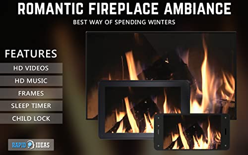 ambiente de chimenea romántica gratis HD: disfrute de las frías vacaciones de Navidad en invierno en su TV HDR 4K, TV 8K y dispositivos de fuego como fondo de pantalla y tema para la mediación y la pa