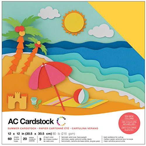 American Crafts Kit de Scrapbooking Summer Cardstock AC 30x30cm