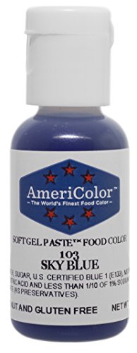AmeriColor Carcasa de Gel de Pasta de Comida Color.75-Ounce, Cielo Azul