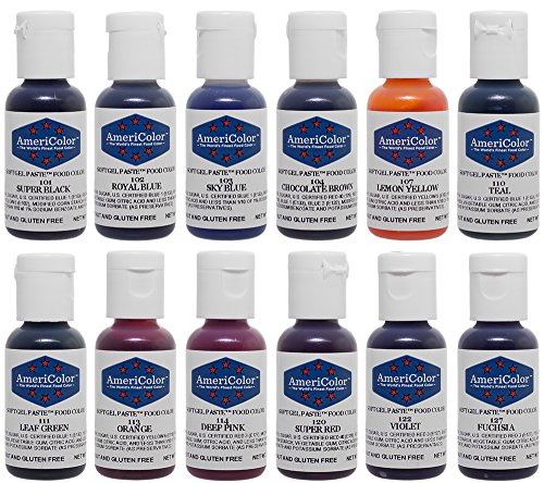 Americolor Soft Gel Paste Student Color Kit 12 pc. by AmeriColor