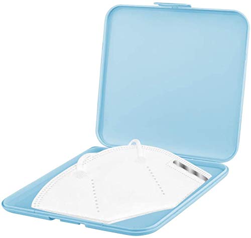 Amigo S.L Caja De Almacenamiento Mascarillas A Prueba De Polvo Impermeable Caja De Organizador De Cubierta Facial Desechable (Tamaño:5.12x5.12x0.55in) (Rosa)