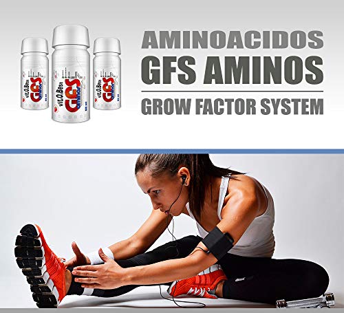 Aminoácidos Esenciales GFS AMINOS Powder Cápsulas y viales - Fuerte Recuperador Muscular - Suplementos Deportivos - Vitobest (Neutro, 20 Viales 16,6 g)