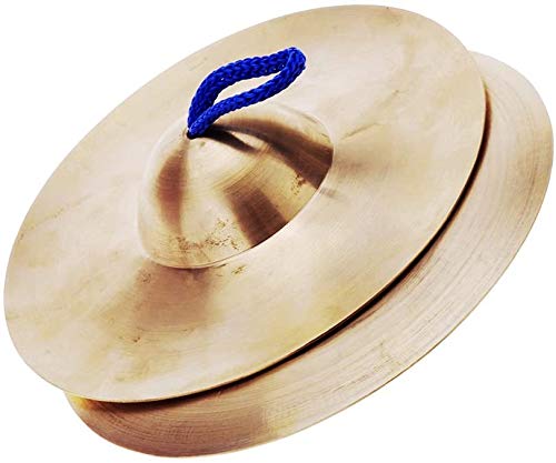 ammoon Mini Platillos de Mano de Cobre Pequeño 15 cm/5,9 Pulgadas Gong Band Ritmo Percusión Instrumento Musical de Juguete para Niños