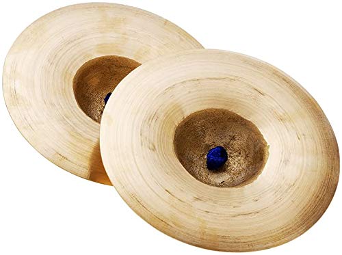 ammoon Mini Platillos de Mano de Cobre Pequeño 15 cm/5,9 Pulgadas Gong Band Ritmo Percusión Instrumento Musical de Juguete para Niños