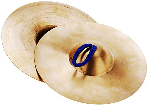 ammoon Mini Platillos de Mano de Cobre Pequeño 15 cm/5,9 Pulgadas Gong Band Ritmo Percusión Instrumento Musical de Juguete para Niños