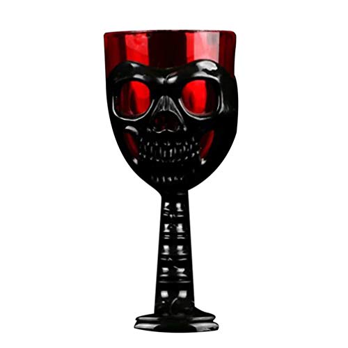 Amosfun Esqueleto cáliz osario cráneo Vaso de Vino Vaso plástico Taza de café Taza de Regalo Color Aleatorio