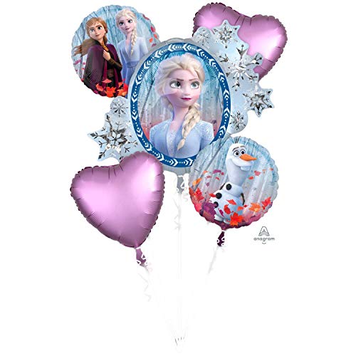 Amscan 4038901 Disney Frozen - Ramo de globos de papel de aluminio (2 unidades) , color/modelo surtido