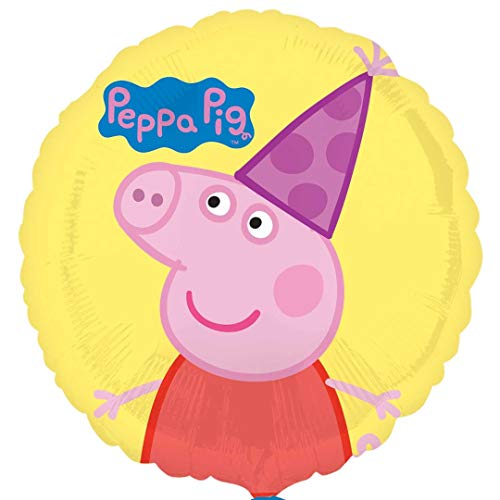 Amscan International – 3190901 "Peppa Pig" estándar Foil Balloon , color/modelo surtido