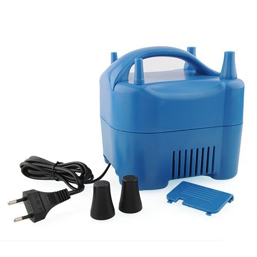 Amzdeal Inflador de globos electrico 680W para inflar globos hinchador electrico bomba para fiestas Alta potencia Color azul [Clase de eficiencia energética A++]