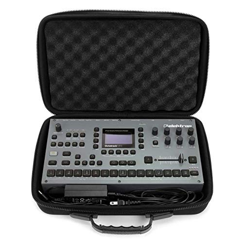 Analog Cases PULSE Case para Elektron Octactrack o similares (bolsa de transporte de EVA/nylon moldeado, con asa de goma robusta), negro