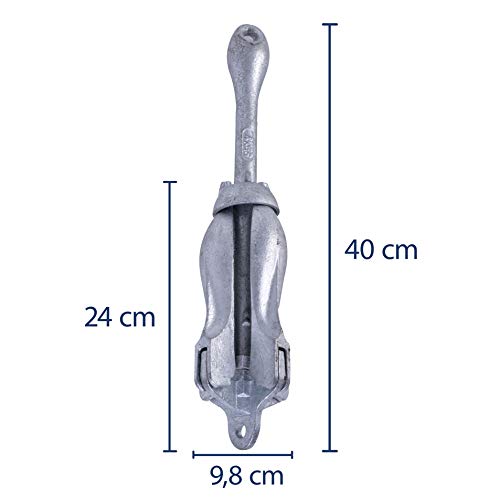 Ancla galvanizada plegable ancla galvanizado en caliente hierro fundido plegable draggen, galvanizado, 1,5 KG