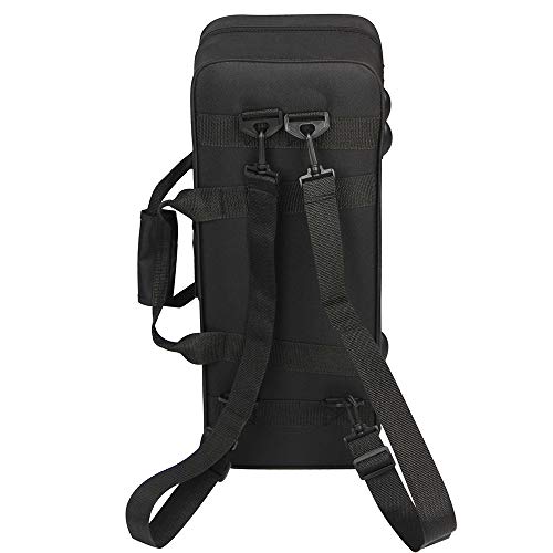 Andoer Mochila para Trompeta 600D Resistente al Agua Paño Oxford con Correa de Hombro Doble Ajustable Bolsillo Algodón Acolchado