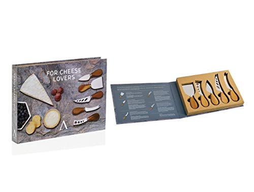 Andrea House - Set 5 Cuchillos Queso Inox/Acacia (CC65018)