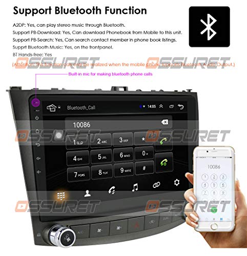 Android 10 GPS Radio estéreo Bluetooth WiFi Pantalla táctil de 10.1 Pulgadas Bluetooth para Lexus IS250 200300350 Año 2006-2012