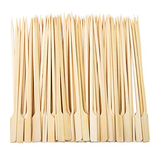 Aneco - 100 pinchos de bambú para barbacoa (25 cm)