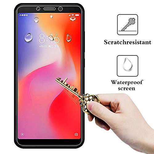 ANEWSIR [2 Pack Protector de Pantalla para Xiaomi Redmi 6 / Xiaomi Redmi 6A, Cristal Templado, Vidrio Templado película Protectora [Ultra-Transparente] [Resistente a Arañazos].