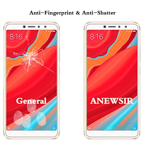 ANEWSIR [2-Pack Protector de Pantalla para Xiaomi Redmi S2 / Redmi Y2, Cristal Templado para Xiaomi Redmi S2 / Redmi Y2, Protector Pantalla Xiaomi Redmi S2 / Redmi Y2 5.99 Pulgadas 9H Dureza.