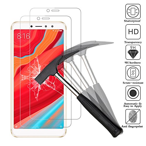 ANEWSIR [2-Pack Protector de Pantalla para Xiaomi Redmi S2 / Redmi Y2, Cristal Templado para Xiaomi Redmi S2 / Redmi Y2, Protector Pantalla Xiaomi Redmi S2 / Redmi Y2 5.99 Pulgadas 9H Dureza.