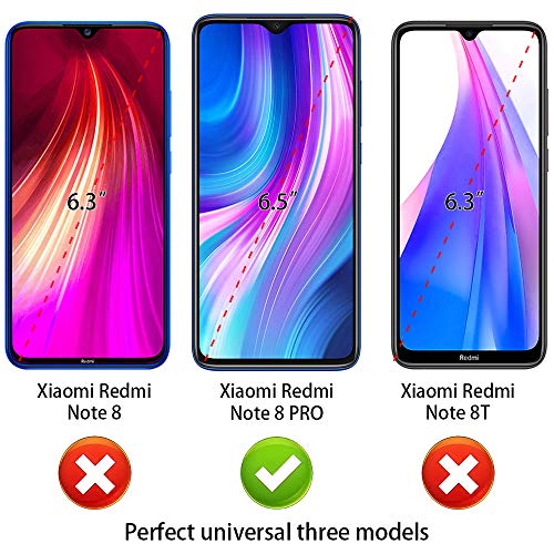 ANEWSIR [3 Pack Protector de Pantalla para Xiaomi Redmi Note 8 Pro, Redmi Note 8 Pro Cristal Templado Vidrio Templado [9H Dureza] [Alta Definicion]