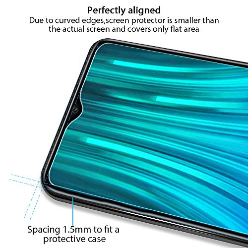 ANEWSIR [3 Pack Protector de Pantalla para Xiaomi Redmi Note 8 Pro, Redmi Note 8 Pro Cristal Templado Vidrio Templado [9H Dureza] [Alta Definicion]